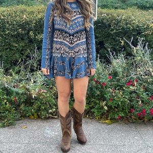 Free people dress, open V back